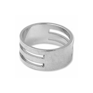 Roestvrij stalen (RVS) buigring opener Silver