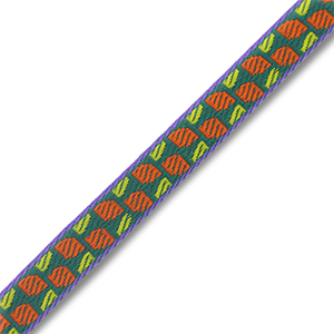 Lint met tekst Green-orange-purple