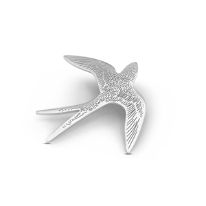 Broches zwaluw Silver