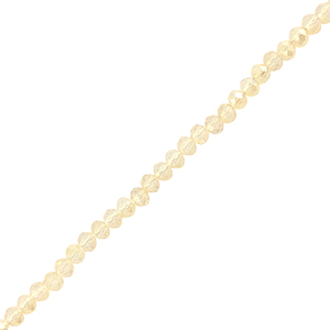 Top Facet kralen 6x4mm disc Light champagne