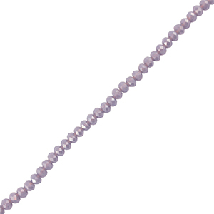 Top Facet kralen 3x2mm disc Dark lavender grey