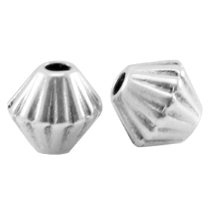 DQ metaal kraal cone Antiek zilver (nikkelvrij)