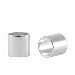 Kralen DQ metaal tube &Oslash;5mm Antiek zilver (nikkelvrij)