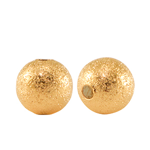 Kralen DQ metaal 8mm Goud (nikkelvrij)