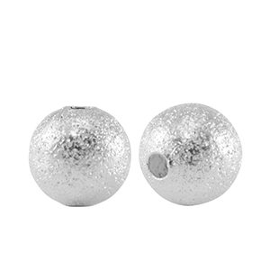 Kralen DQ metaal 8mm Antiek zilver (nikkelvrij)