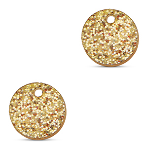 Statement hangers 12mm Glitter light gold