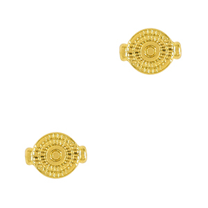 Kralen DQ metaal schelp Goud (nikkelvrij)
