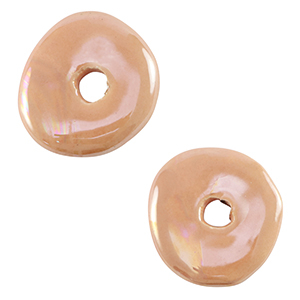 DQ Grieks keramiek kralen donut Blush pink