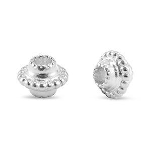 Kralen DQ metaal spacer Bali Antiek zilver (Nikkelvrij)
