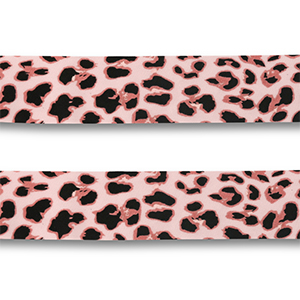 Bandana luipaard Light pink-pink-black