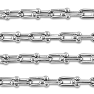 Roestvrij stalen (RVS) Stainless steel onderdelen jasseron ovaal Silver