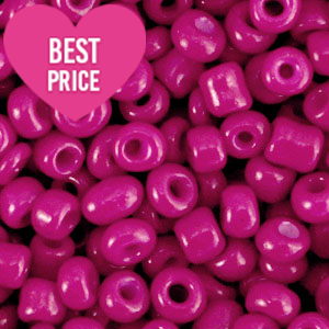 Glaskralen Rocailles 6/0 (4mm) Gypsy pink