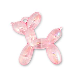 Statement hangers ballon hond Pink-AB coating