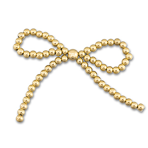 Statement hangers kralen strik Gold