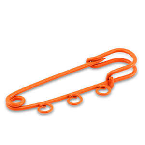 Gekleurde onderdelen sierspeld met 3 ogen Orange