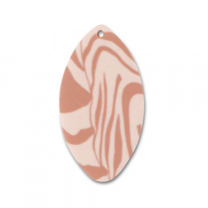 Polymeer hangers blad Light peach pink-light brown