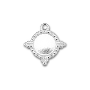 BY31&reg; Roestvrij stalen (RVS) Stainless steel bedels met setting voor SS16 flatback Silver