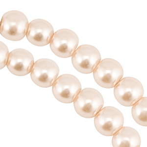 Glasparels 8mm Light beige
