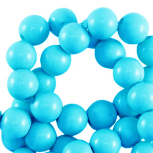 10 mm acryl kralen shiny Turquoise blue