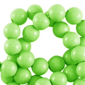 10 mm acryl kralen shiny Light green
