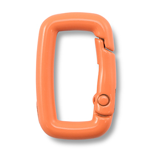 Gekleurde onderdelen sleutelhanger rechthoek Orange