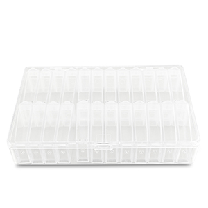 Sieraad display opbergbox 24 vaks Transparent