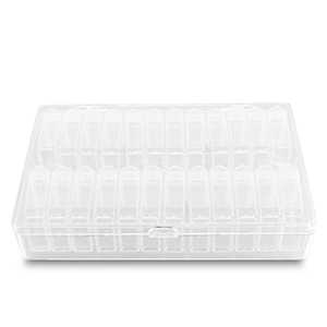 Sieraad display opbergbox 24 vaks Transparent
