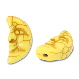 Kralen keramiek maan Yellow