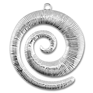 Roestvrij stalen (RVS) Stainless steel hangers spiraal Silver