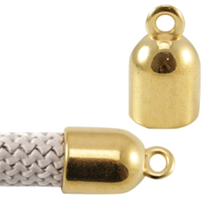 DQ metaal eindkap met oog Gold