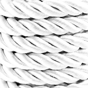 Trendy koord twisted 10mm White