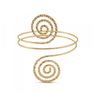 Arm cuff spiraal Gold