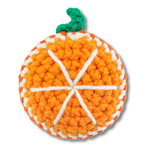 Gehaakte sinaasappel Orange-white-green