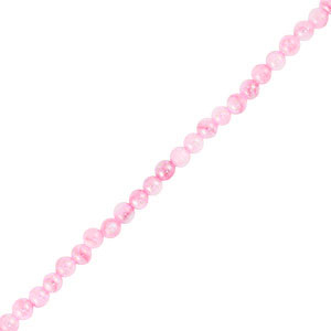 Schelp kralen rond Pink