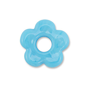 Glaskralen bloem Blue