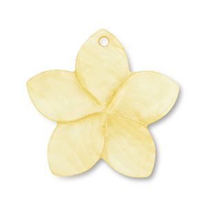 Schelp hanger bloem Yellow