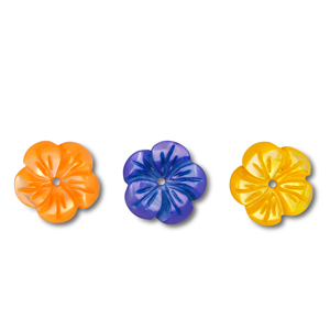 Schelp kralen bloem Multicolour