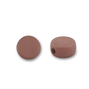 Acryl kralen disc Brown