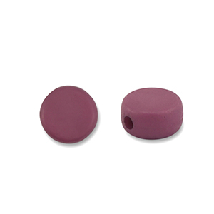 Acryl kralen disc Aubergine