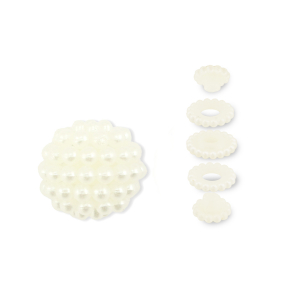 Parel-look acryl kralen Off white