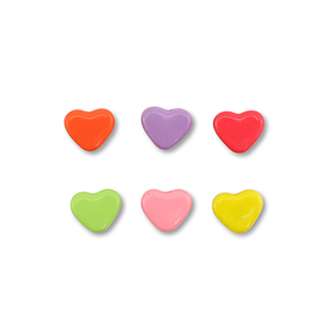 Kralen metaal enamel hart Multicolour