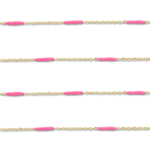Roestvrij stalen (RVS) Stainless steel onderdelen jasseron met staaf Gold-pink