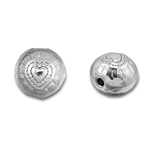Roestvrij stalen (RVS) Stainless steel kralen rond Silver