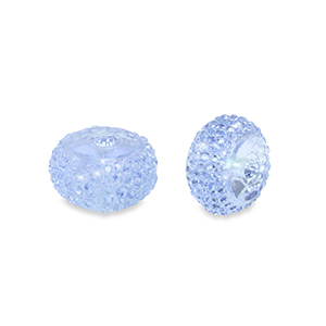 Resin kralen rondellen 8mm Blue