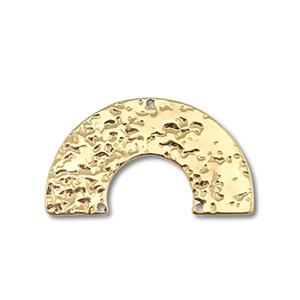 Roestvrij stalen (RVS) Stainless steel bedels / tussenstuk boog Gold