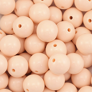 16 mm DQ acryl kralen Nude peach