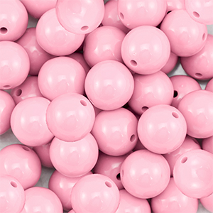 14 mm DQ acryl kralen Light pink
