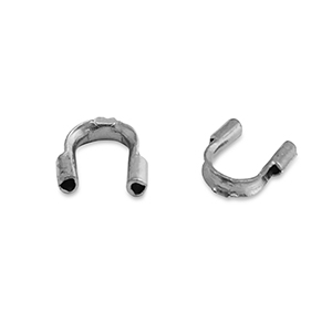 Roestvrij stalen (RVS) Stainless steel onderdelen wire guardian / draadbeschermer Silver