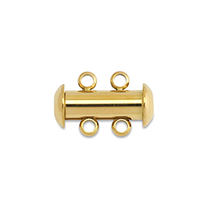 Roestvrij stalen (RVS) stainless steel onderdelen multi-ketting magneetsluiting Gold