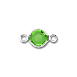Roestvrij stalen (RVS) stainless steel onderdelen tussenstuk rond Silver-green